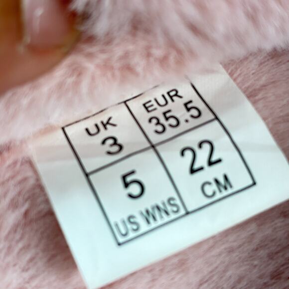 Puma Fluff Flip BX Pink Lightweight Flip Flop Faux Fur Slippers Women's Size 5 - Picture 7 of 8